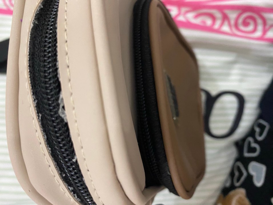 Bej Deri Kadın Çapraz Çanta - Görsel 3