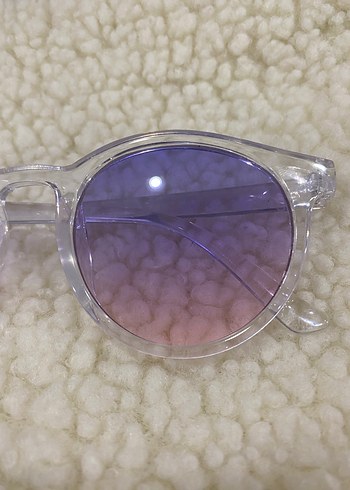 Şeffaf Mor Degrade Kadın Güneş Gözlüğü - Görsel 2