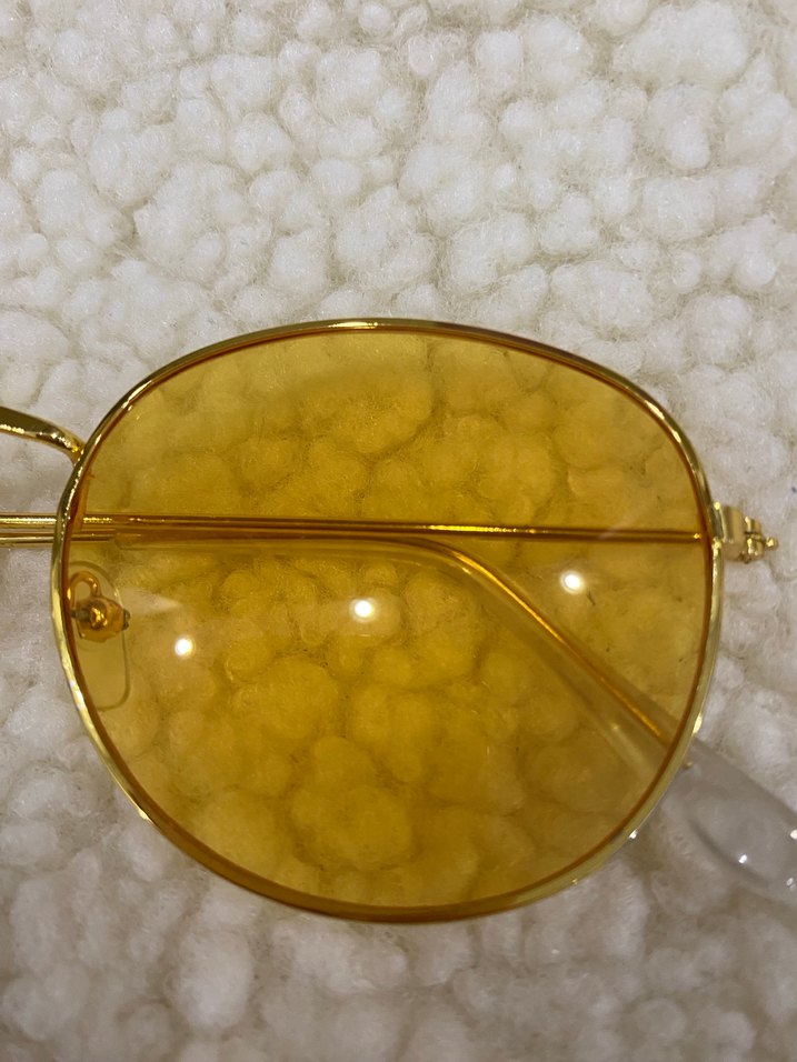 Sarı Parlak Kadın Gözlüğü - Görsel 2