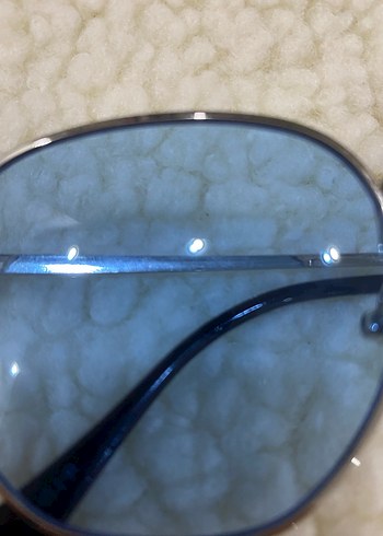 Kadın Mavi Tüy Detaylı Gözlük - Görsel 2