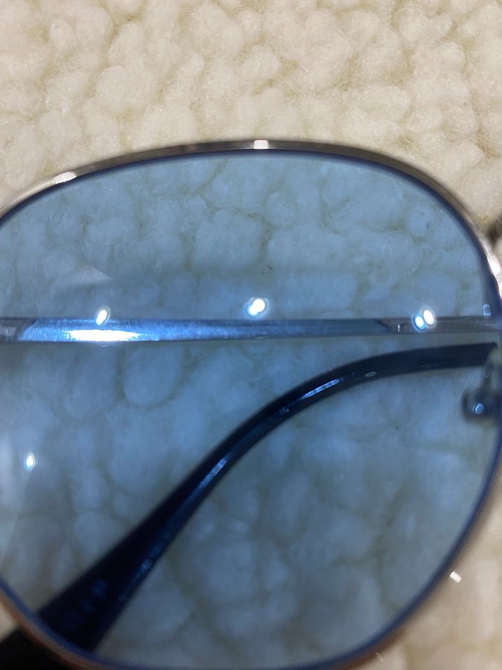 Kadın Mavi Tüy Detaylı Gözlük - Görsel 2