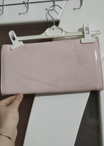 Bej Parlak Kadın Portföy Çanta (Birkaç lekesi var, boyanabilir) - Görsel 2