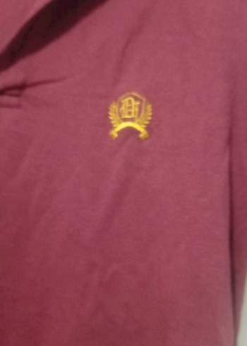 Bordo Düğmeli Erkek Polo Tişört - Görsel 3