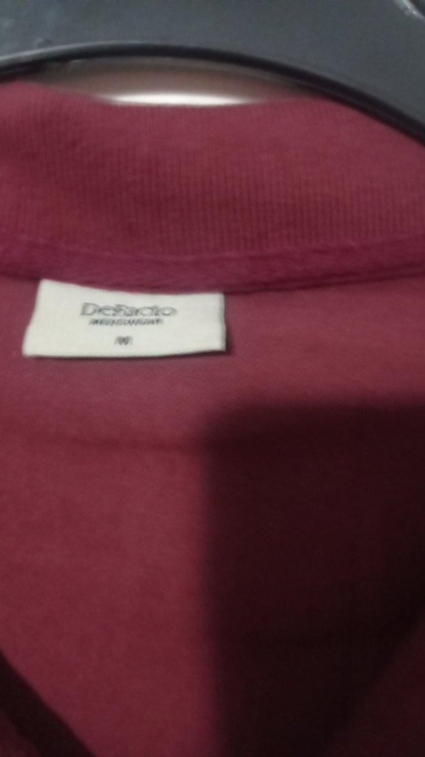 Bordo Düğmeli Erkek Polo Tişört - Görsel 2