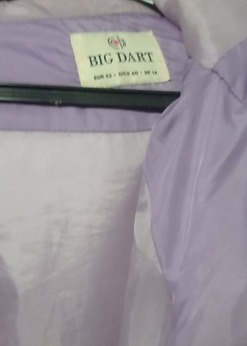 Mor Kapüşonlu fermuarlı Kadın Mont - Görsel 2