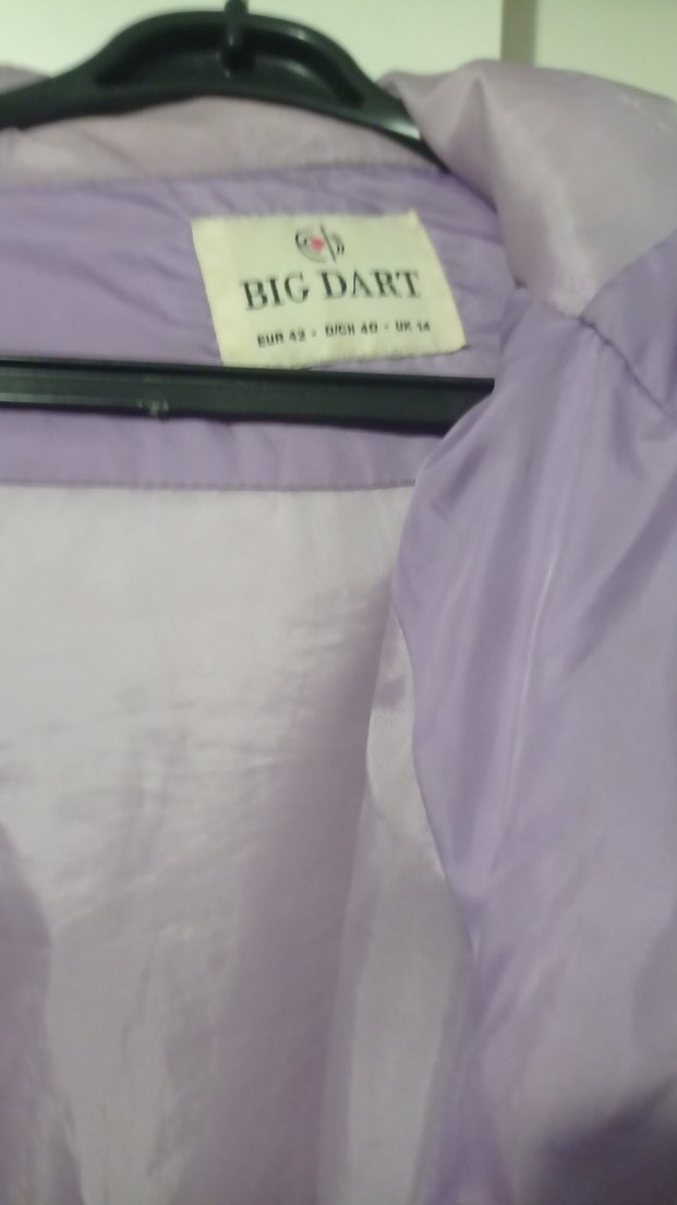 Mor Kapüşonlu fermuarlı Kadın Mont - Görsel 2