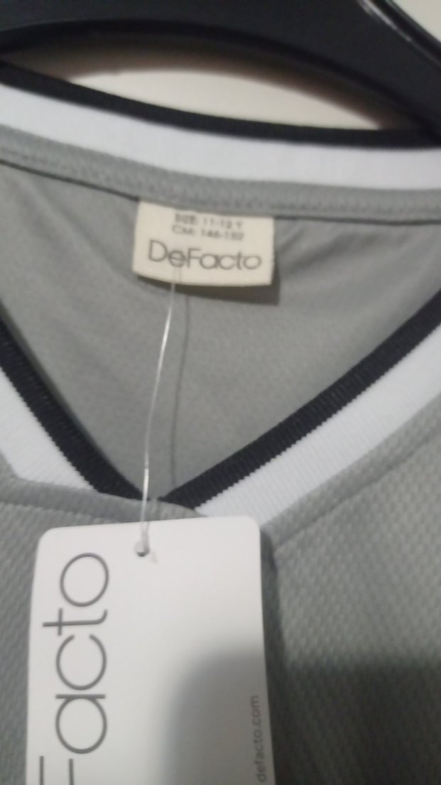 Gri Baskılı Erkek Spor Tişörtü - Görsel 2