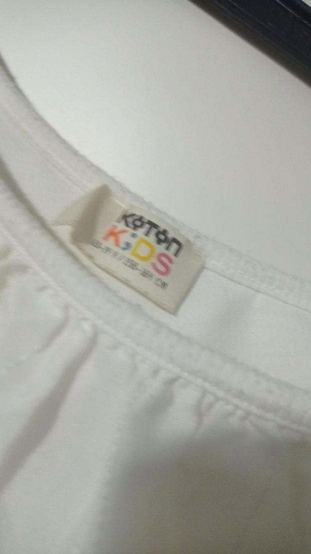 Kız Çocuk Beyaz Fırfırlı Straplez Bluz - Görsel 2