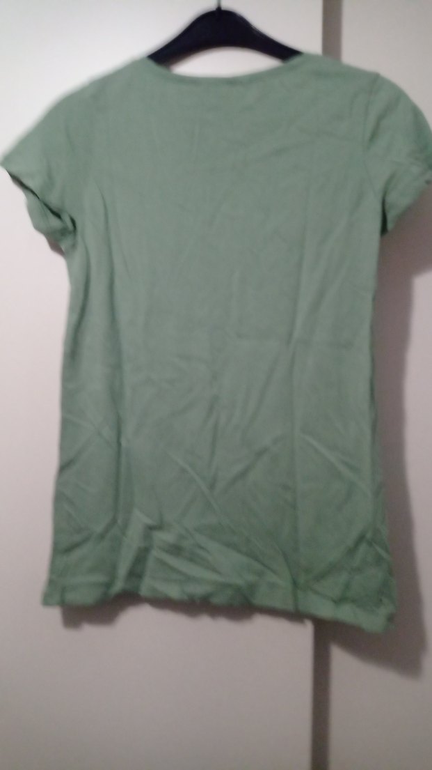 Yeşil Baskılı Kısa Kollu T-shirt - Görsel 3