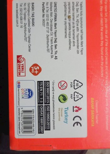 5 Yaş ve Üzeri 80 Parça Eğitici CVC Kelime Yapbozu - Görsel 6