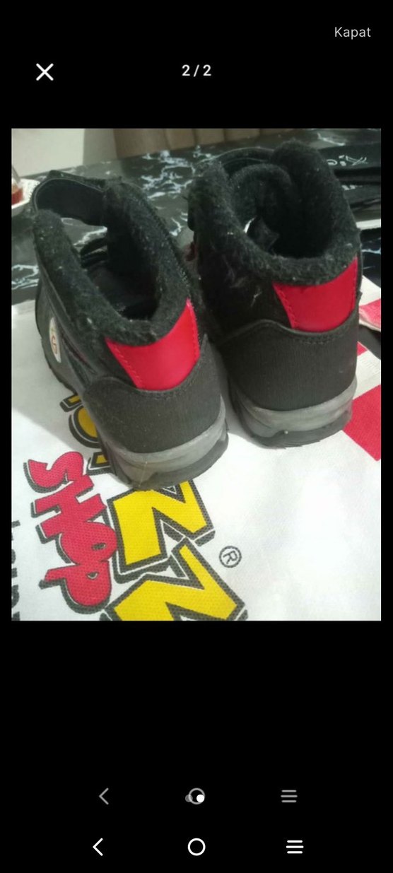 Siyah Erkek Çocuk Street Wear Bot - Görsel 2