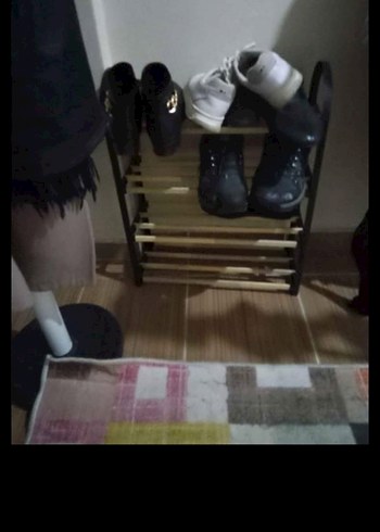 Stick Wood Ahşap Ayakkabılık - Kahverengi - Görsel 3