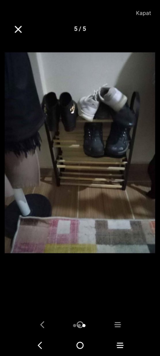 Stick Wood Ahşap Ayakkabılık - Kahverengi - Görsel 3