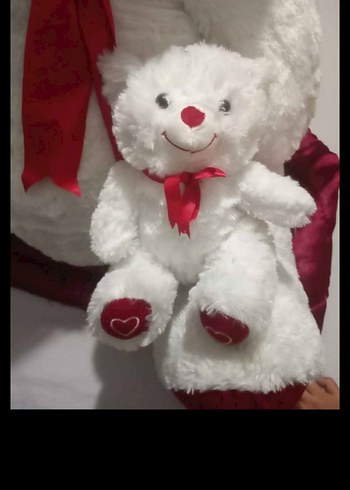 Beyaz Peluş Ayıcık Seti - Görsel 2