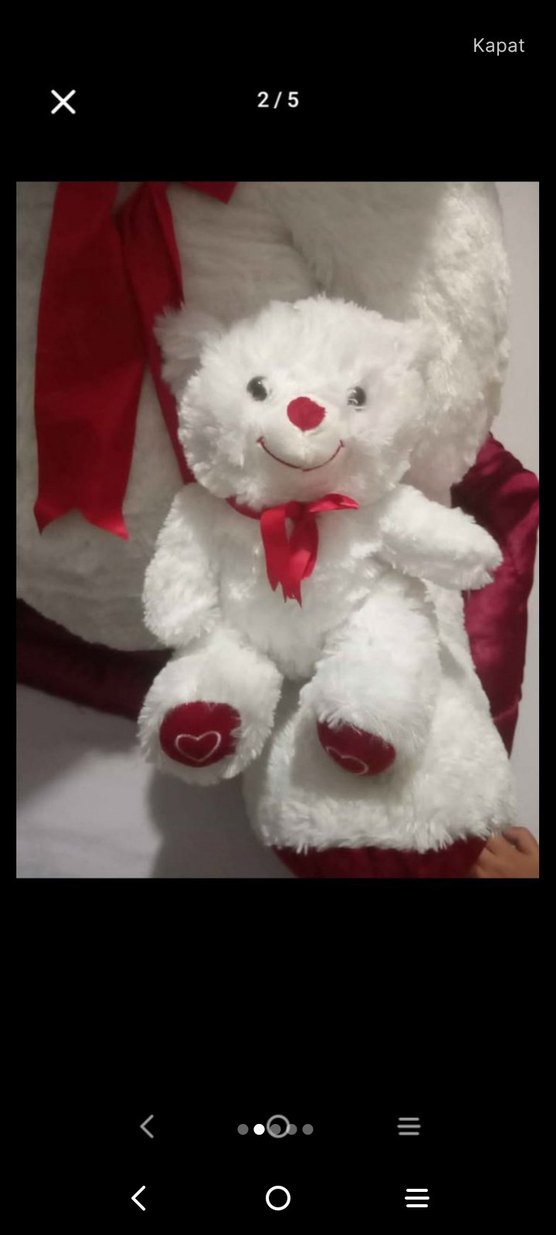 Beyaz Peluş Ayıcık Seti - Görsel 2