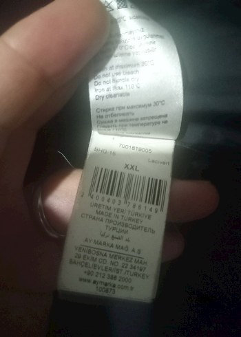 lacivert Fermuarlı Erkek Mont - Görsel 4