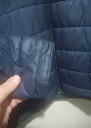 lacivert Fermuarlı Erkek Mont - Görsel 6