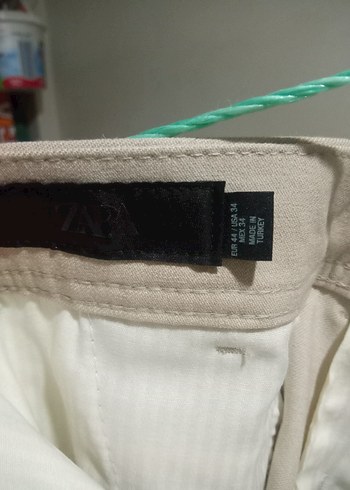 Erkek Beyaz Regular Fit Midi Pantolon - Görsel 2