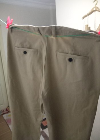 Erkek Beyaz Regular Fit Midi Pantolon - Görsel 3