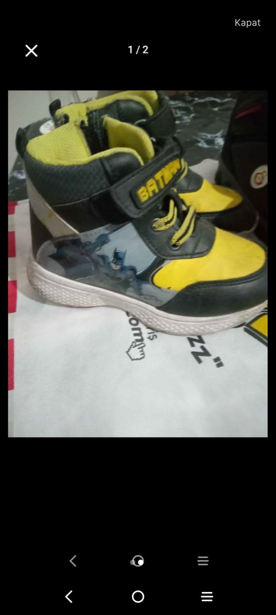 Sarı Batman Erkek Çocuk Spor Ayakkabı - Görsel 2