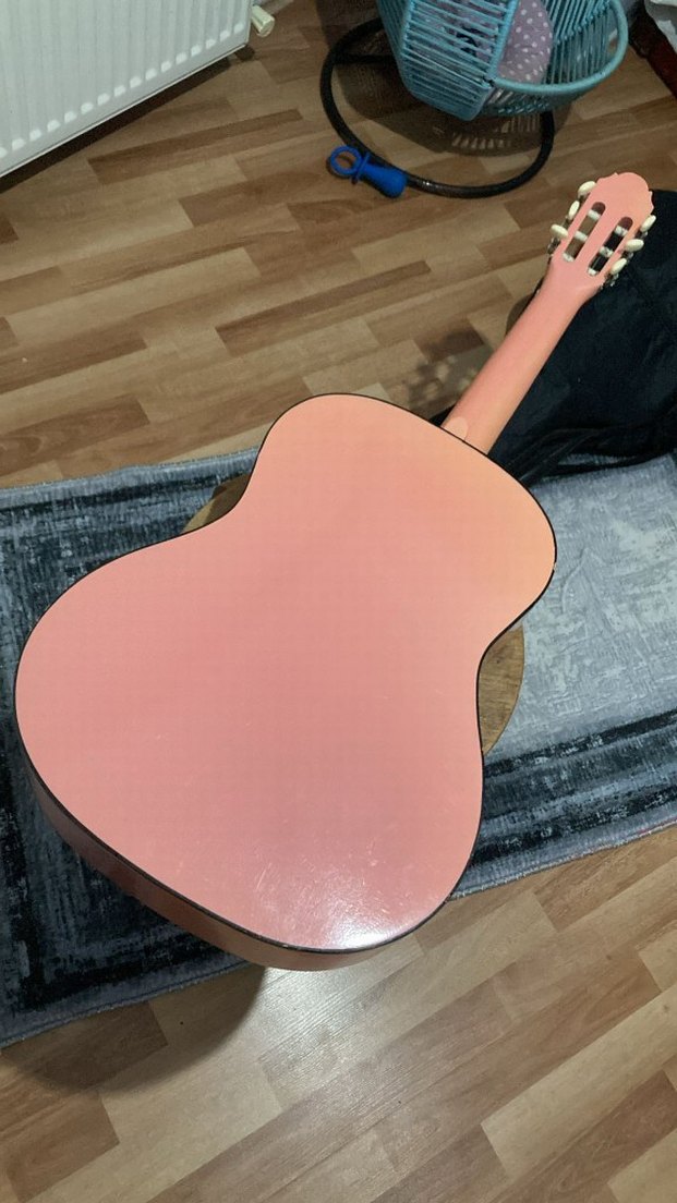 Pastel Pembe Klasik Gitar - Görsel 4