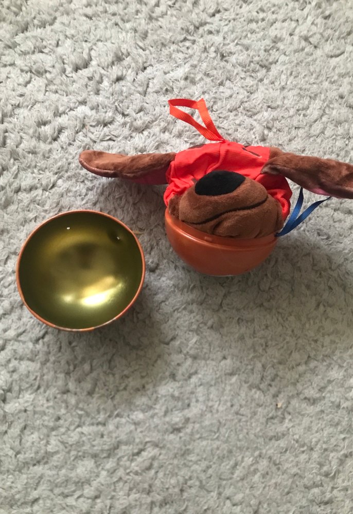 turuncu kutunun içinde peluş - Görsel 3