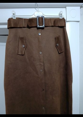 süet kemerli etek - Görsel 2