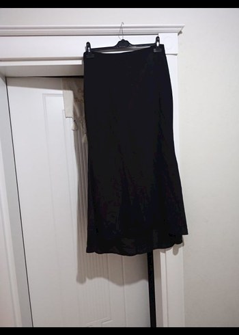 balık model Siyah Uzun Kadın Etek - Görsel 2