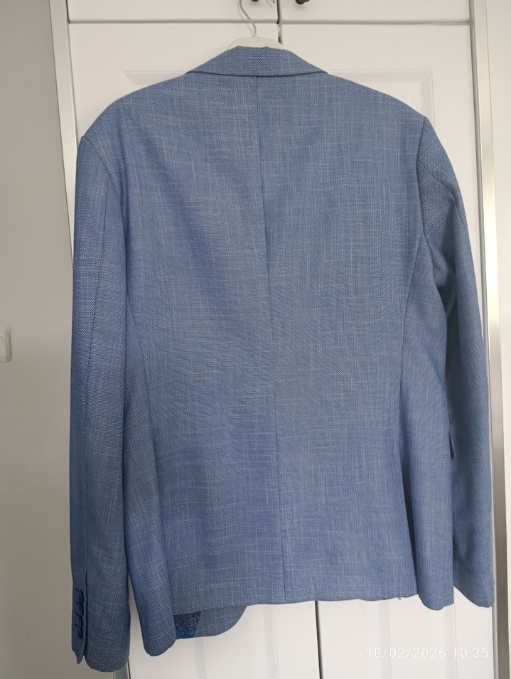 Erkek Klasik Kesim Mavi Ceket - Görsel 3