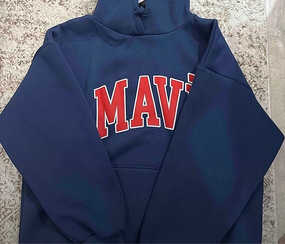 s Beden Mavi Orjinal Sweat