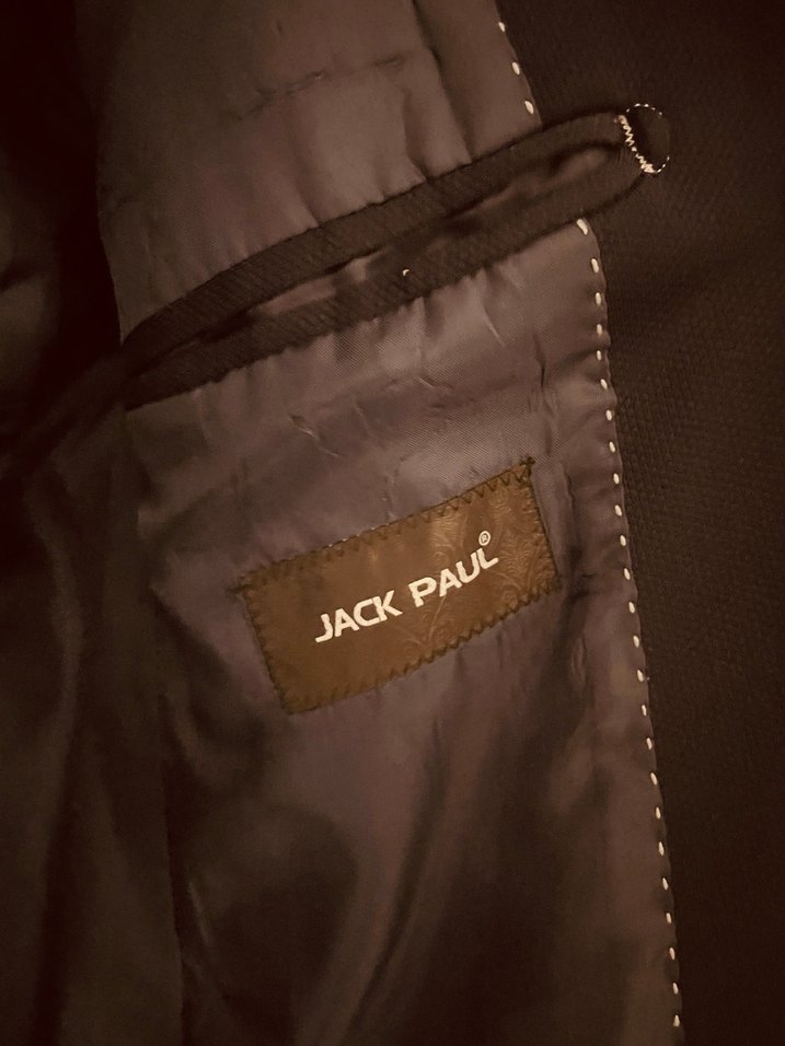 Düğmeli Klasik Kahverengi Erkek Ceket - Görsel 2