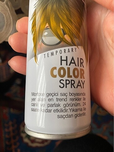Sarı saç boya spreyi - Görsel 3