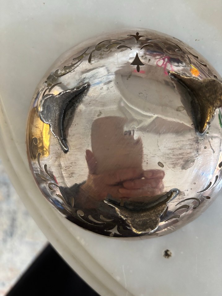 Antika gümüş şekerlik - Görsel 5