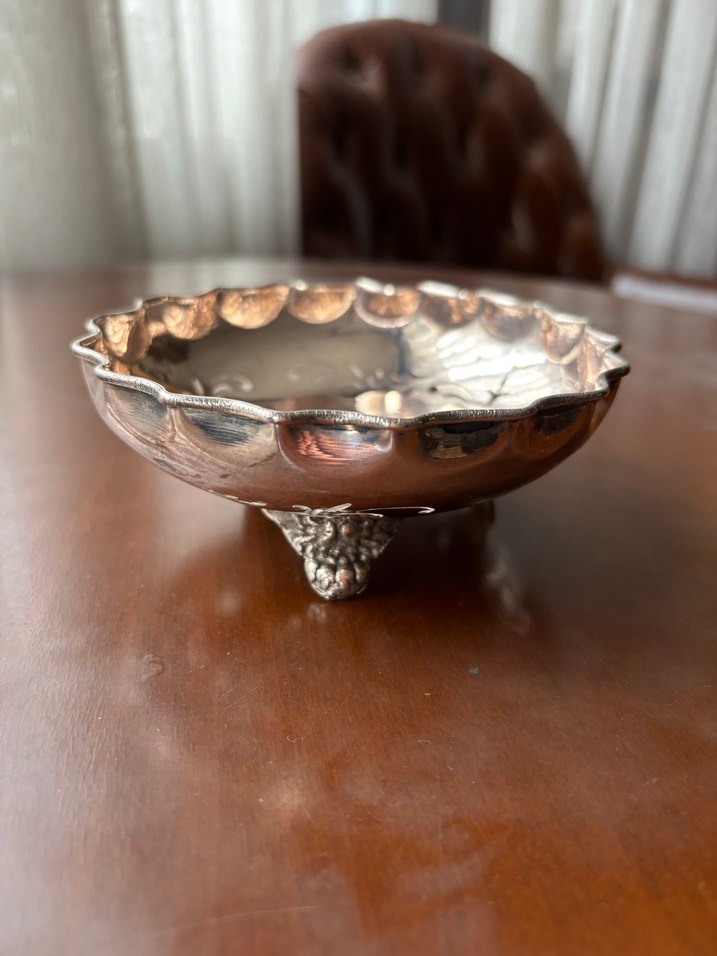 Antika gümüş şekerlik - Görsel 3