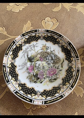 Desenli Beyaz İnce Seramik Fincan ve Tabağı - Görsel 2