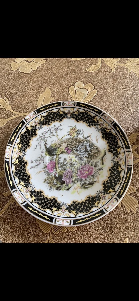 Desenli Beyaz İnce Seramik Fincan ve Tabağı - Görsel 2