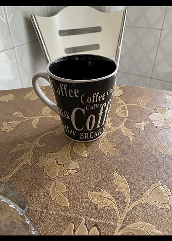 Siyah Yazılı Kahve Kupası - Görsel 2