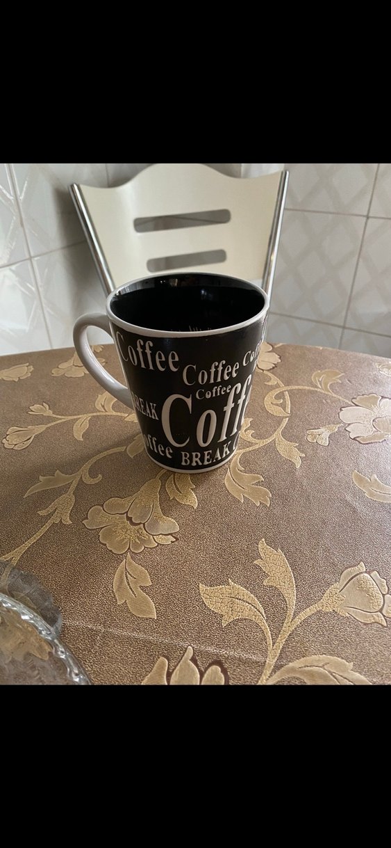 Siyah Yazılı Kahve Kupası - Görsel 2