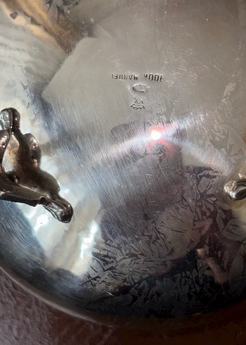 Antika Vintage gümüş şekerlik - Görsel 11