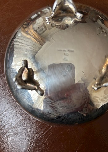 Antika Vintage gümüş şekerlik - Görsel 9