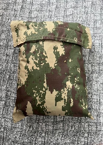 Kapüşonlu Kamuflaj Panço - Görsel 2