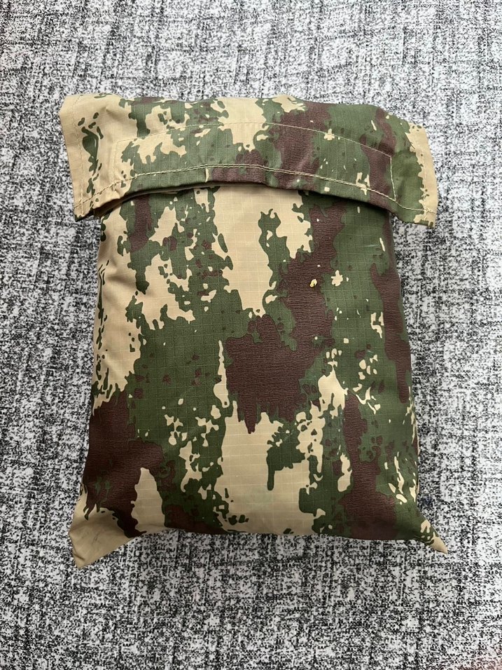 Kapüşonlu Kamuflaj Panço - Görsel 2