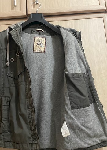 Mavi Jeans Gri Kapüşonlu Erkek Ceket - Görsel 3