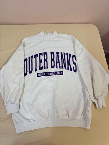 Beyaz sweatshirt