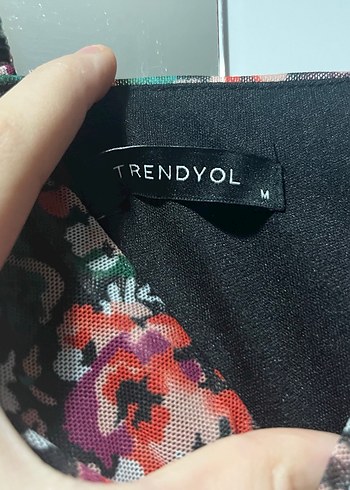 Bohem V Yaka Desenli Midi Elbise - Görsel 4