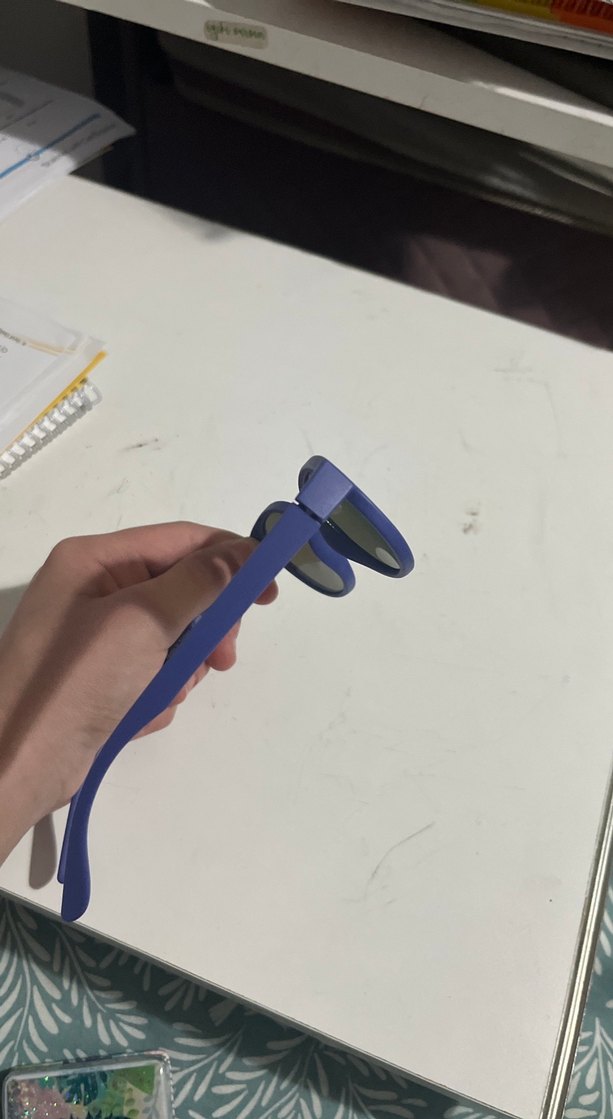 Şeffaf Mavi Kadın Güneş Gözlüğü - Görsel 4