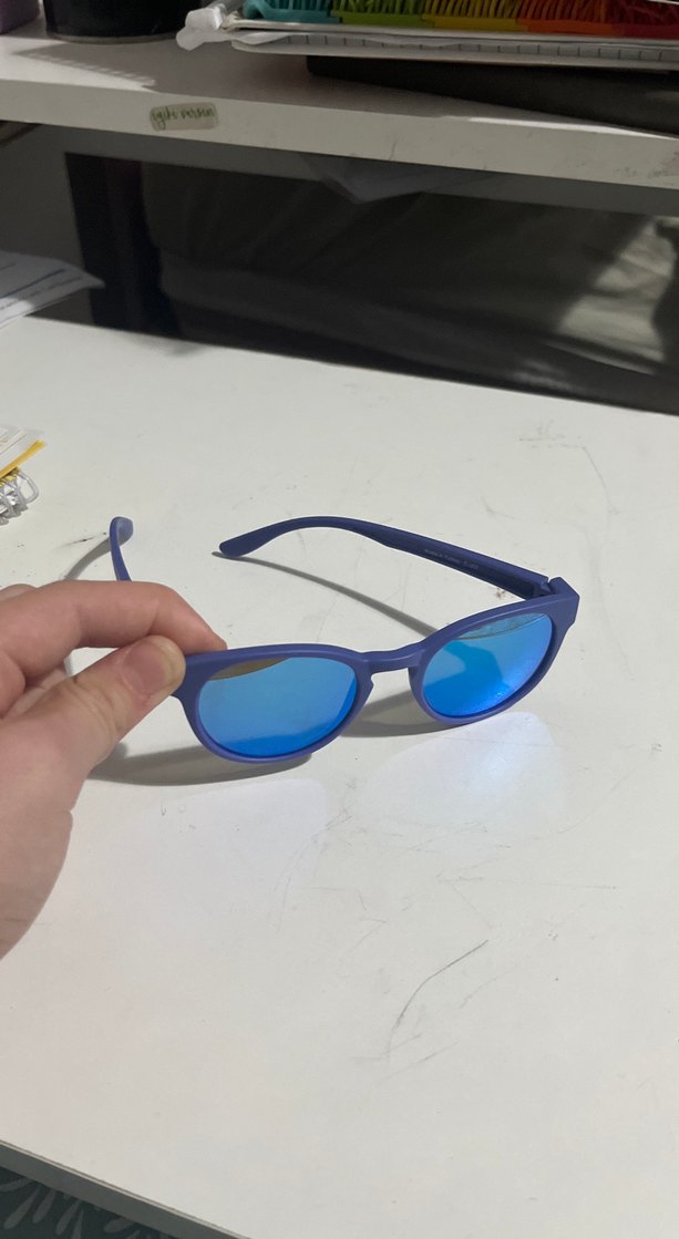 Şeffaf Mavi Kadın Güneş Gözlüğü - Görsel 2