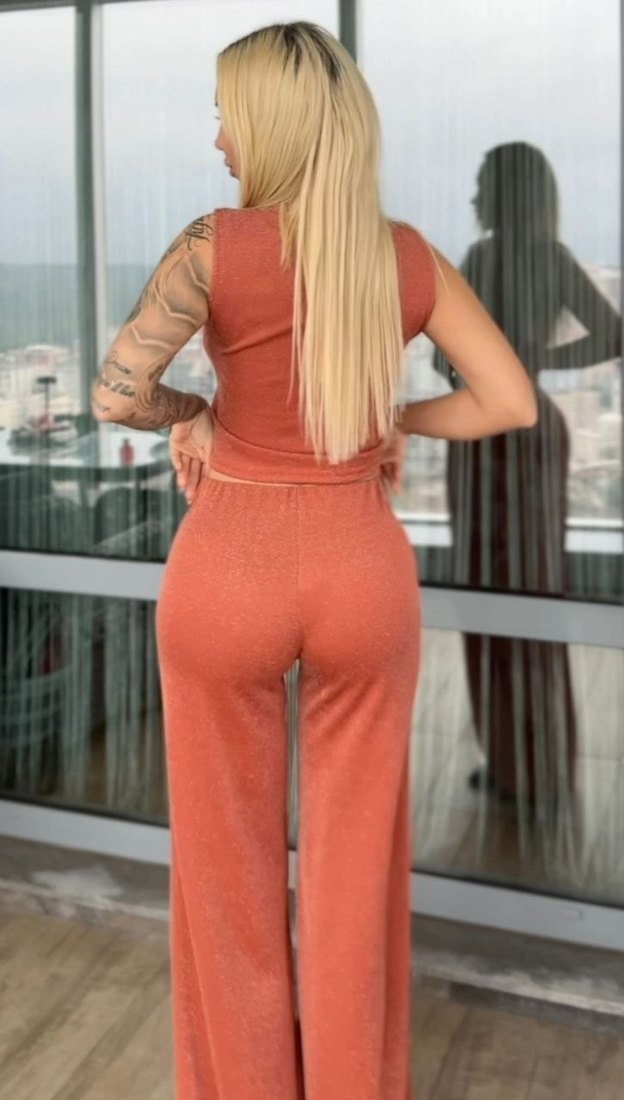 Parlak Kahverengi Mini Spor Takım - Görsel 3