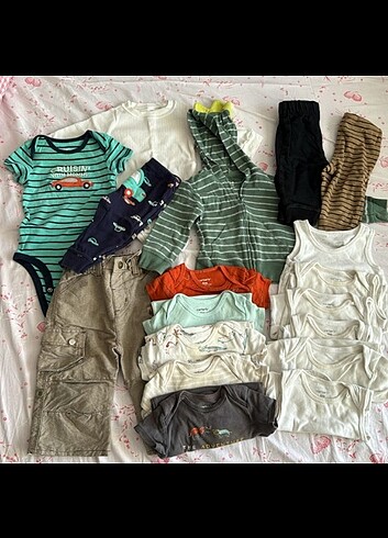 6-12 ay Markalı Bebek Kıyafetleri Set