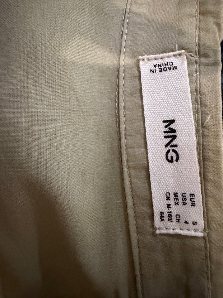 Bej Uzun Kollu Pliseli Keten Kadın Kaban - Görsel 3